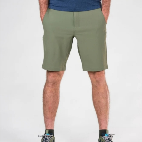 TEREN Mens 35 Green 10" Inseam Daily Driver Chino Shorts                     #63 - Picture 1 of 12